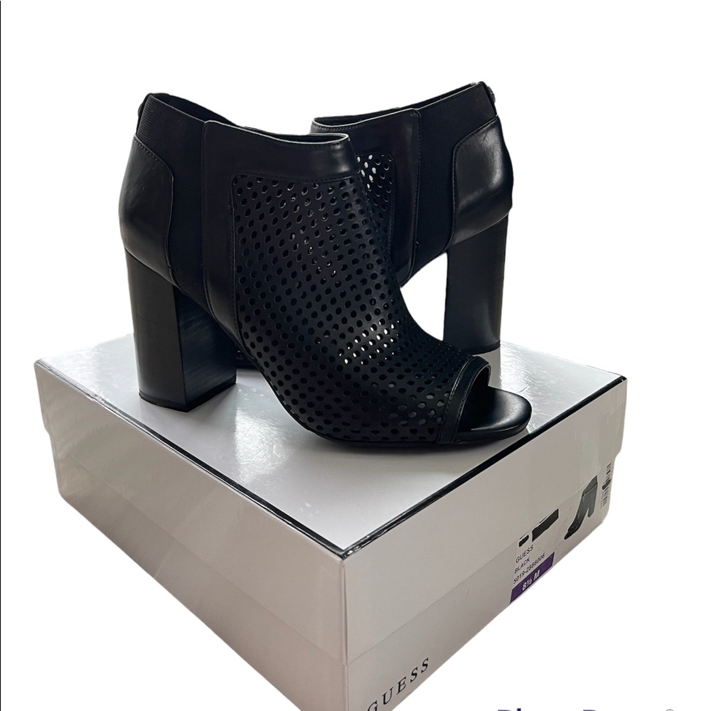 Guess Black Heel Boots, Size 8.5
